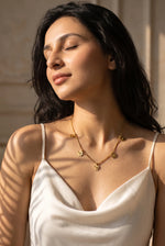 Load image into Gallery viewer, Daisy Charm Station Necklace
