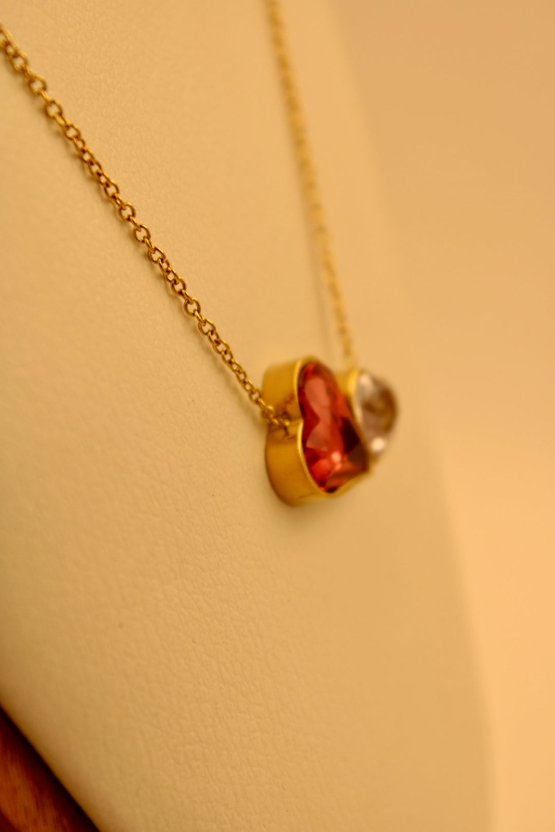 Ruvique Ruby Heart Duo Necklace