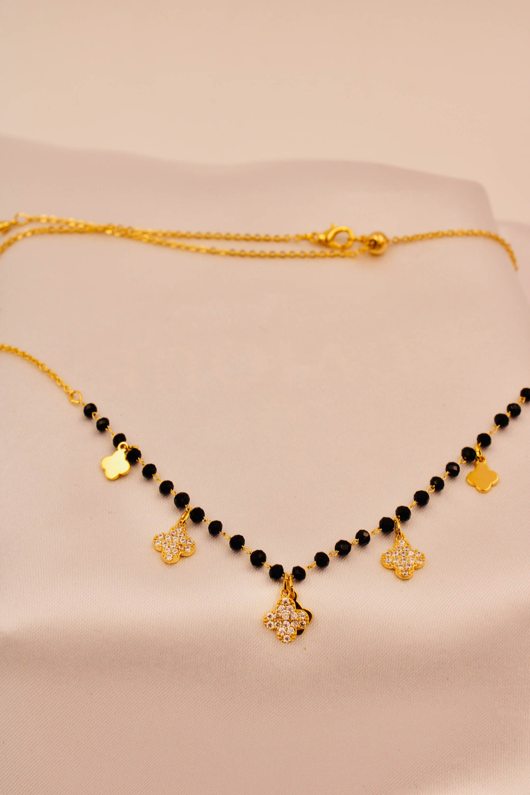 Golden Floral Luxe Charm Mangalsutra Choker