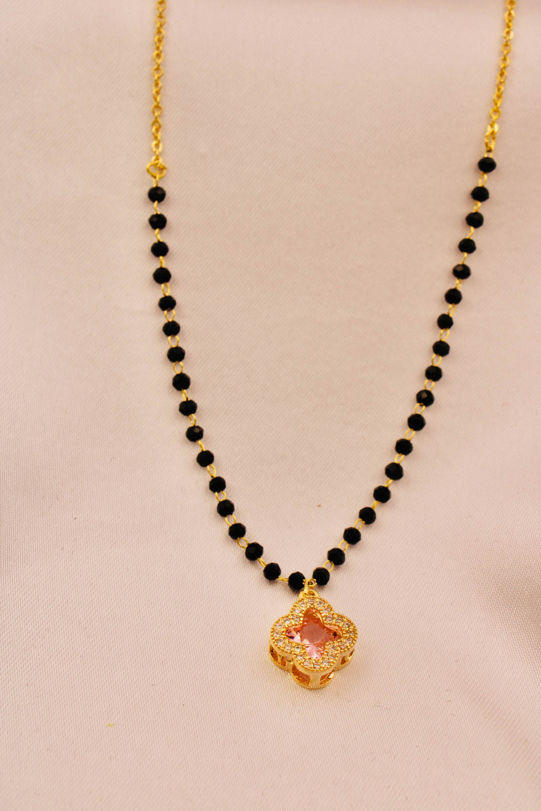 Pink Aura Mangalsutra Choker