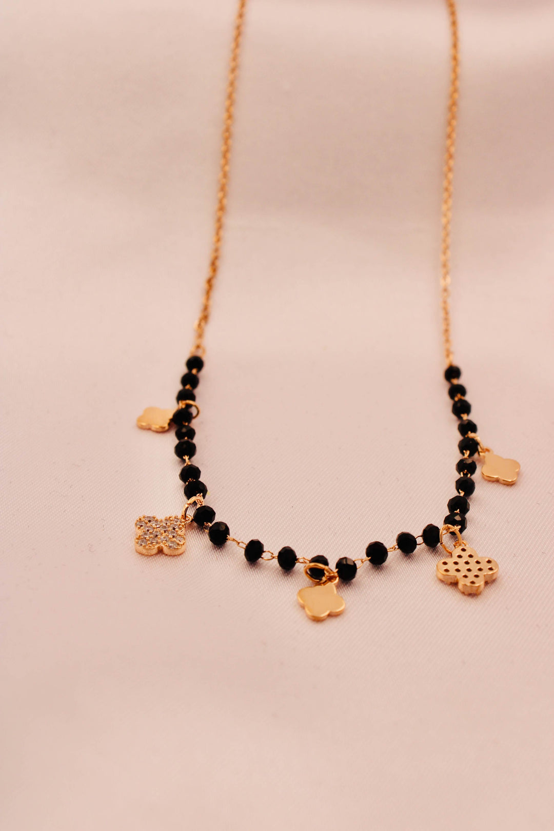 Rose Gold Floral Luxe Charm Mangalsutra Choker