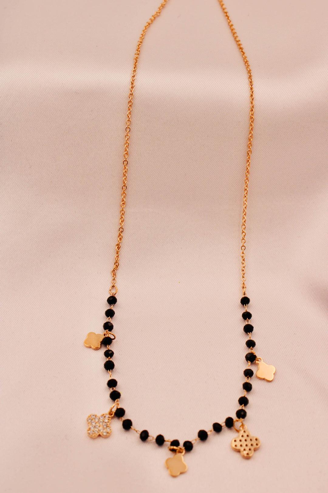 Rose Gold Floral Luxe Charm Mangalsutra Choker