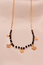Load image into Gallery viewer, Rose Gold Floral Luxe Charm Mangalsutra Choker
