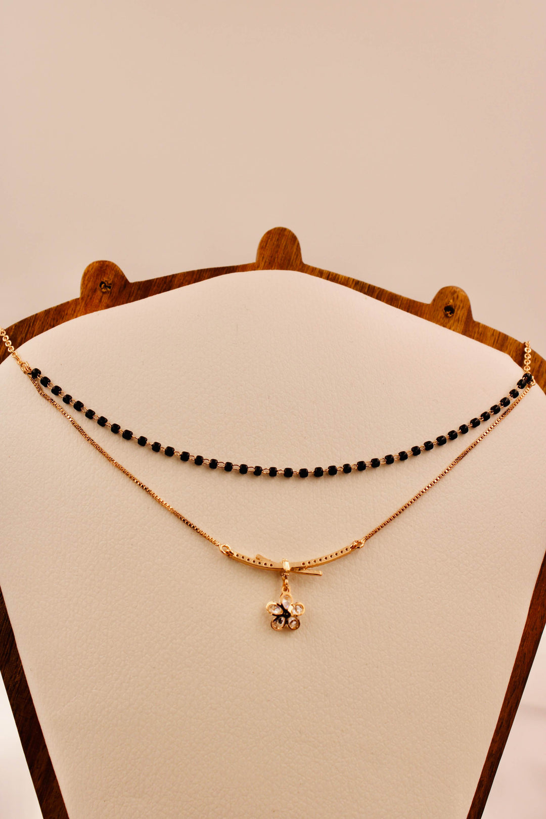 Rose Gold Bloom Elegance Mangalsutra Choker