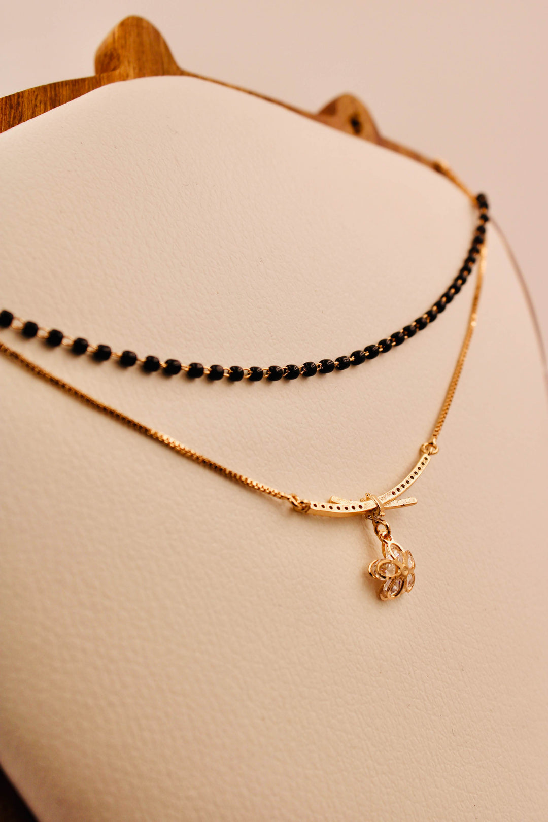 Rose Gold Bloom Elegance Mangalsutra Choker