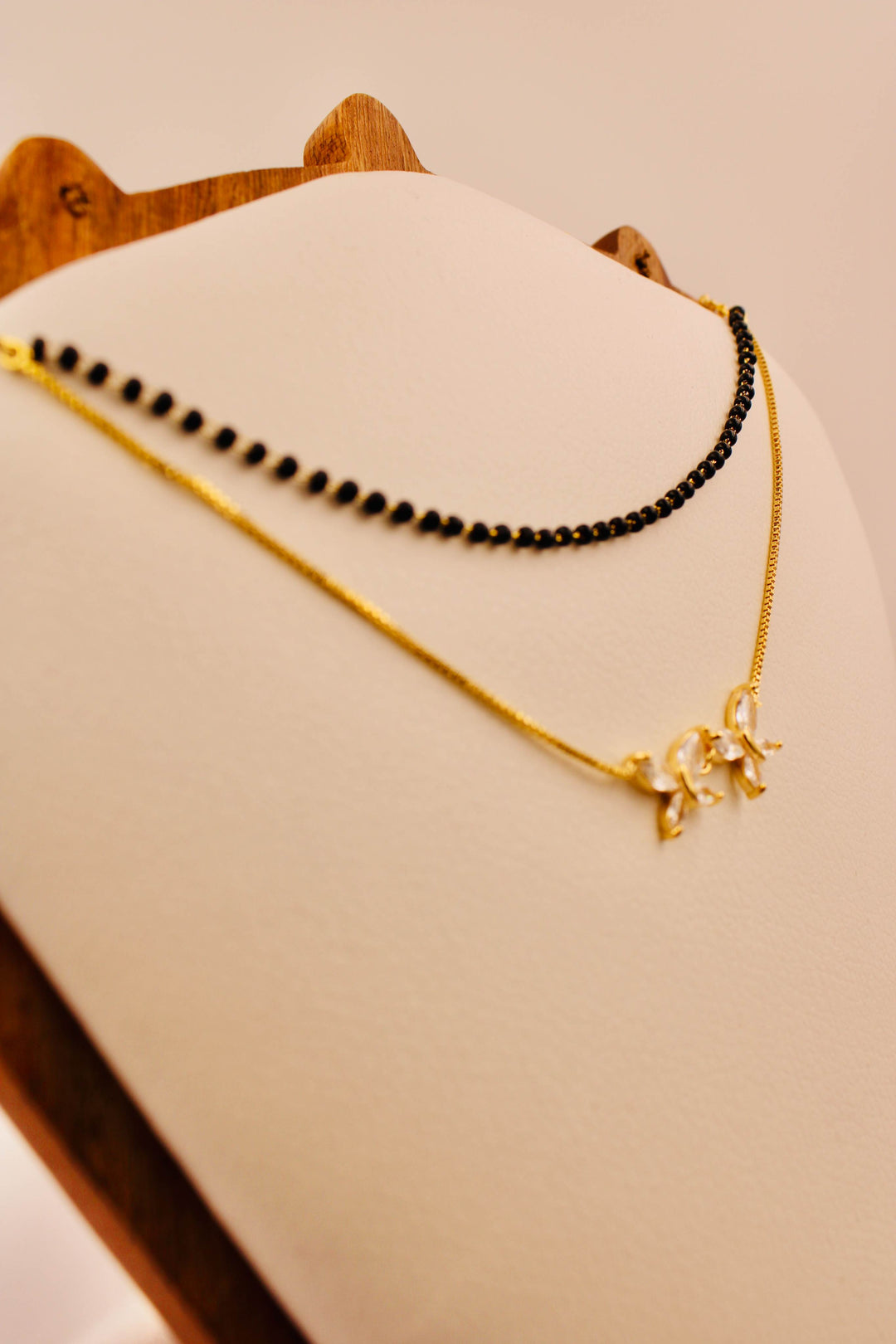 Twin Butterfly Charm Mangalsutra Choker