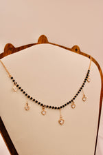 Load image into Gallery viewer, Ruvique Rose Gold Cupid Bead Mangalsutra Choker

