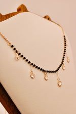 Load image into Gallery viewer, Ruvique Rose Gold Cupid Bead Mangalsutra Choker
