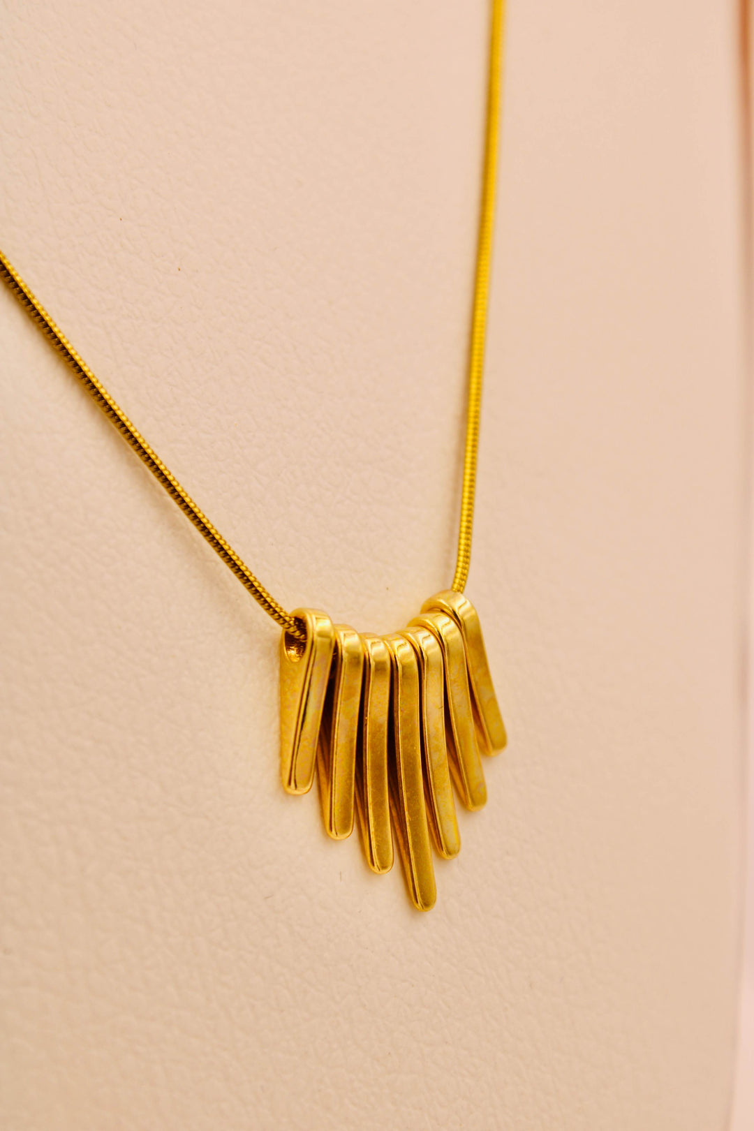 Celeste Spike Drop Necklace