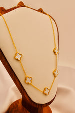 Load image into Gallery viewer, White Clover Luxe Necklace
