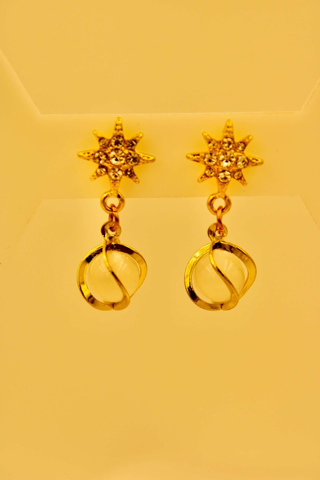 Celestial Pearl Drop Earrings