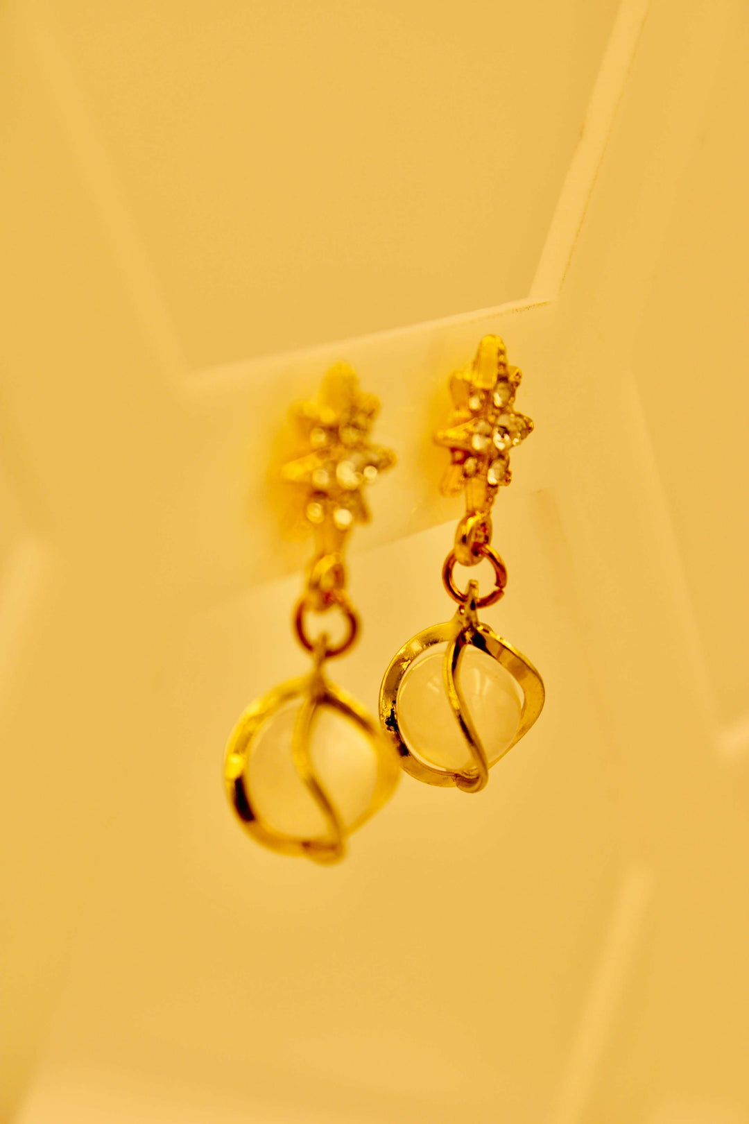 Celestial Pearl Drop Earrings