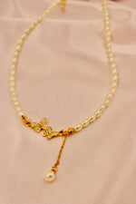 Load image into Gallery viewer, Sweet Bow Pearl Necklace
