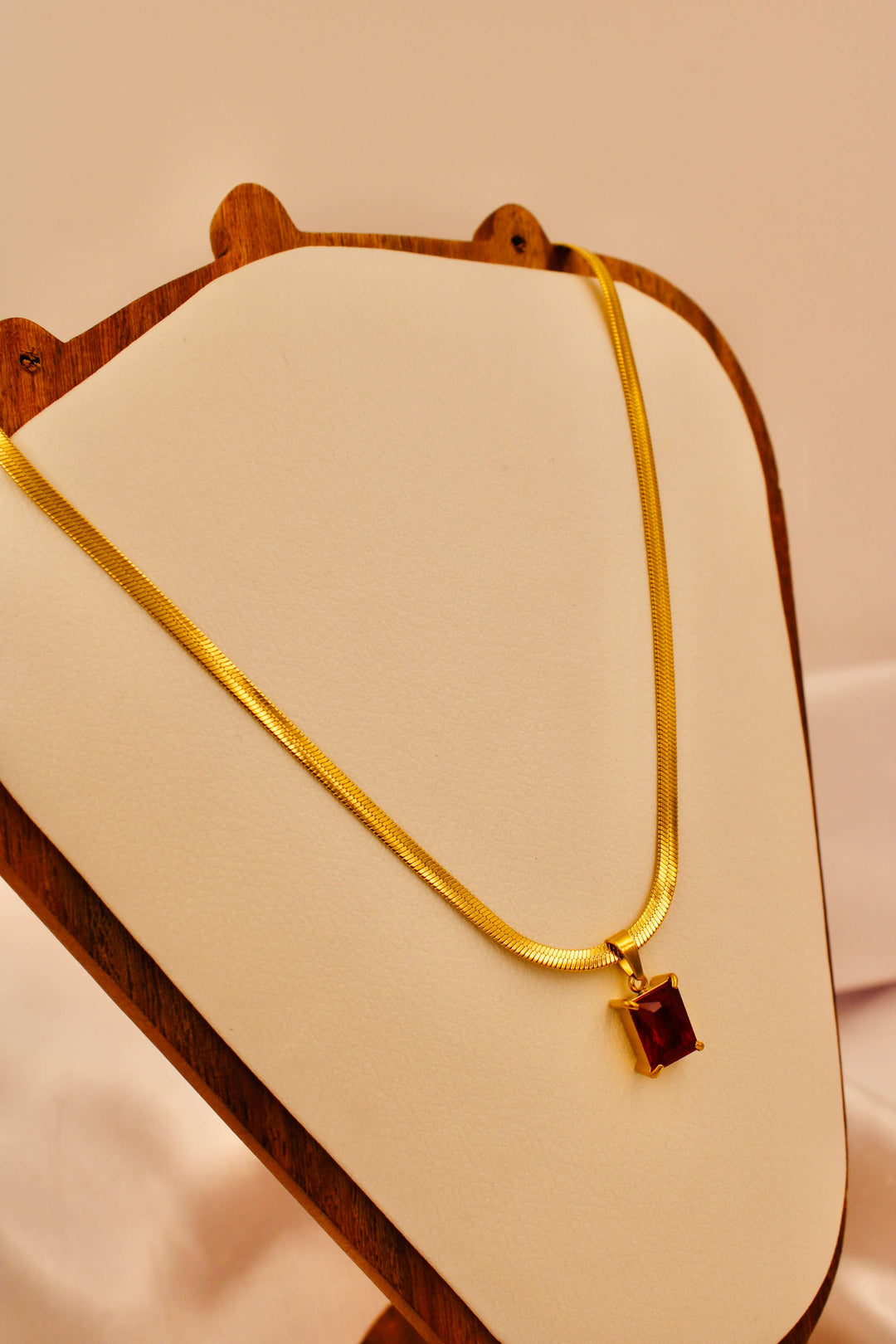 Hot Red Pendant Necklace