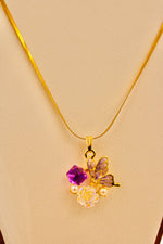 Load image into Gallery viewer, Violet Butterfly Pendant Necklace
