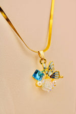 Load image into Gallery viewer, Rosa Blue Butterfly Pendant Necklace
