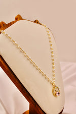 Load image into Gallery viewer, Rosa Pearl Circle Necklace
