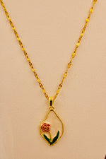 Load image into Gallery viewer, Eternal Rose Pendant Necklace
