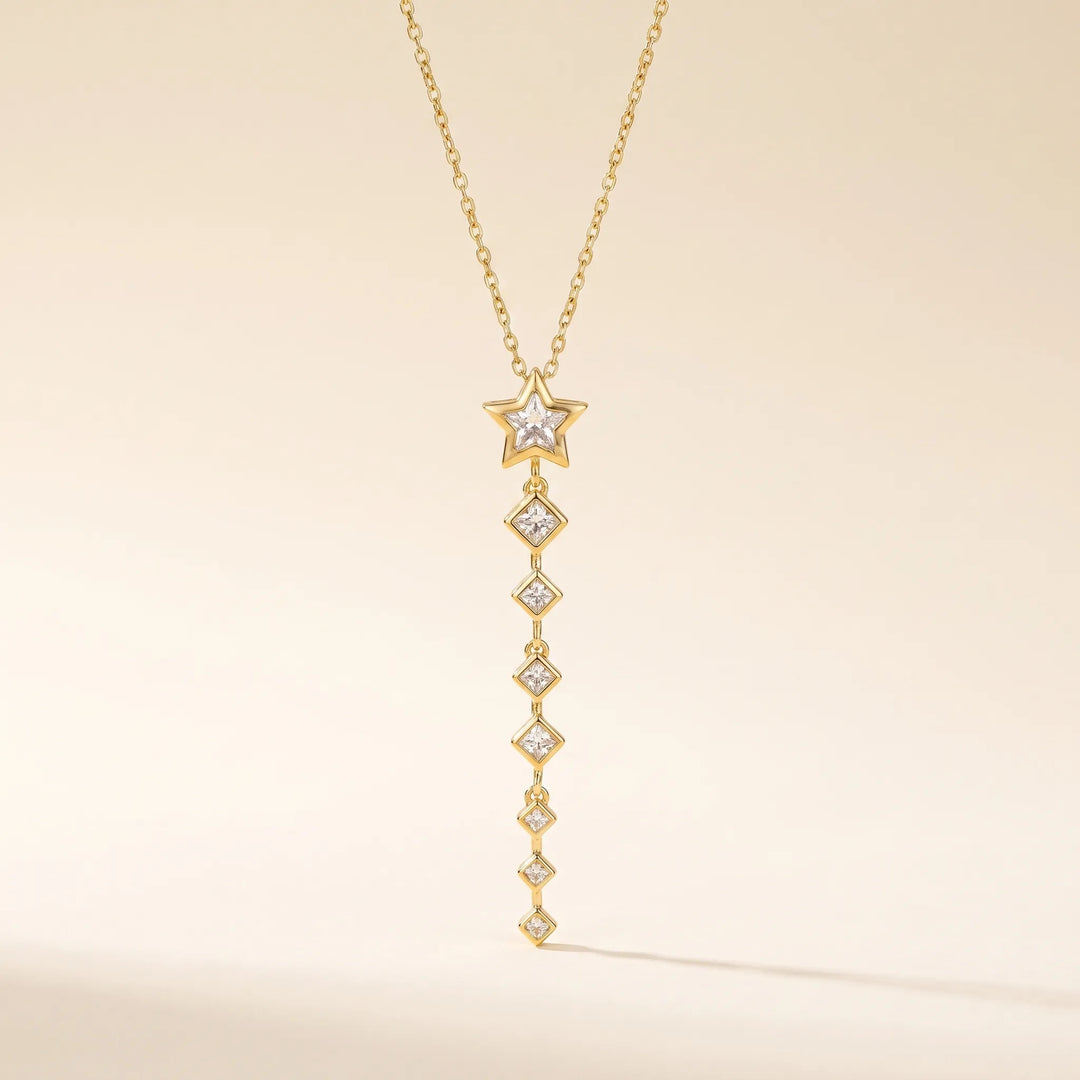 Star Trail Crystal Necklace