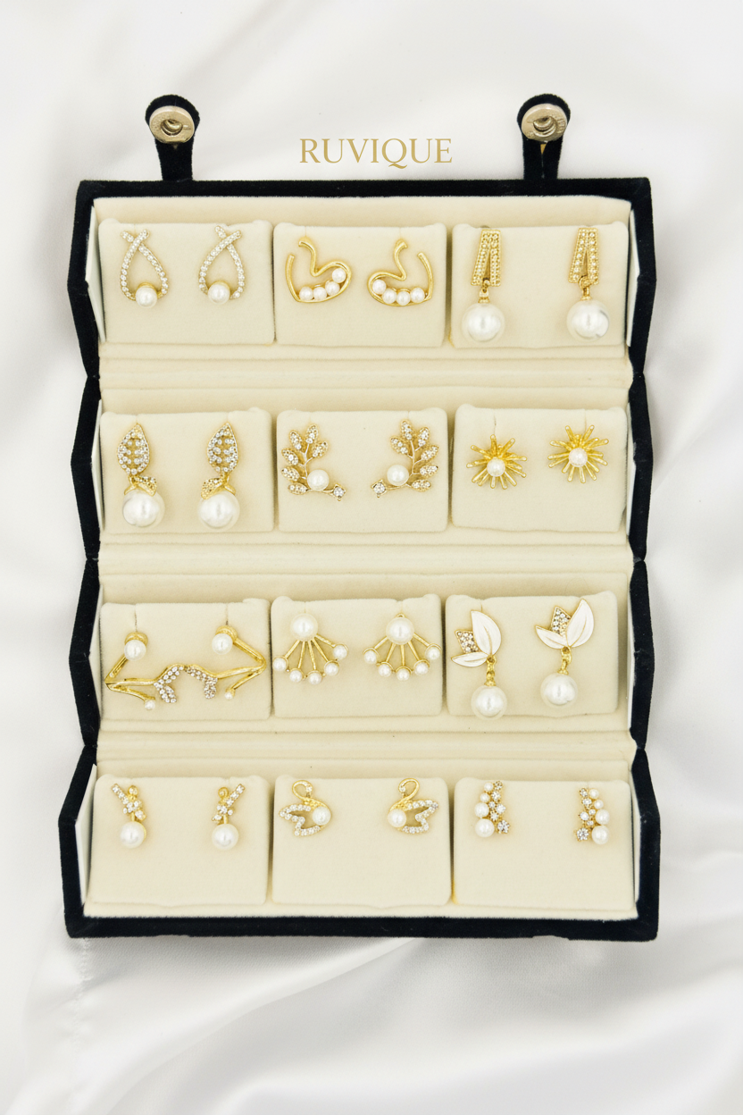 Pearl Earrings Combo - Enhanced