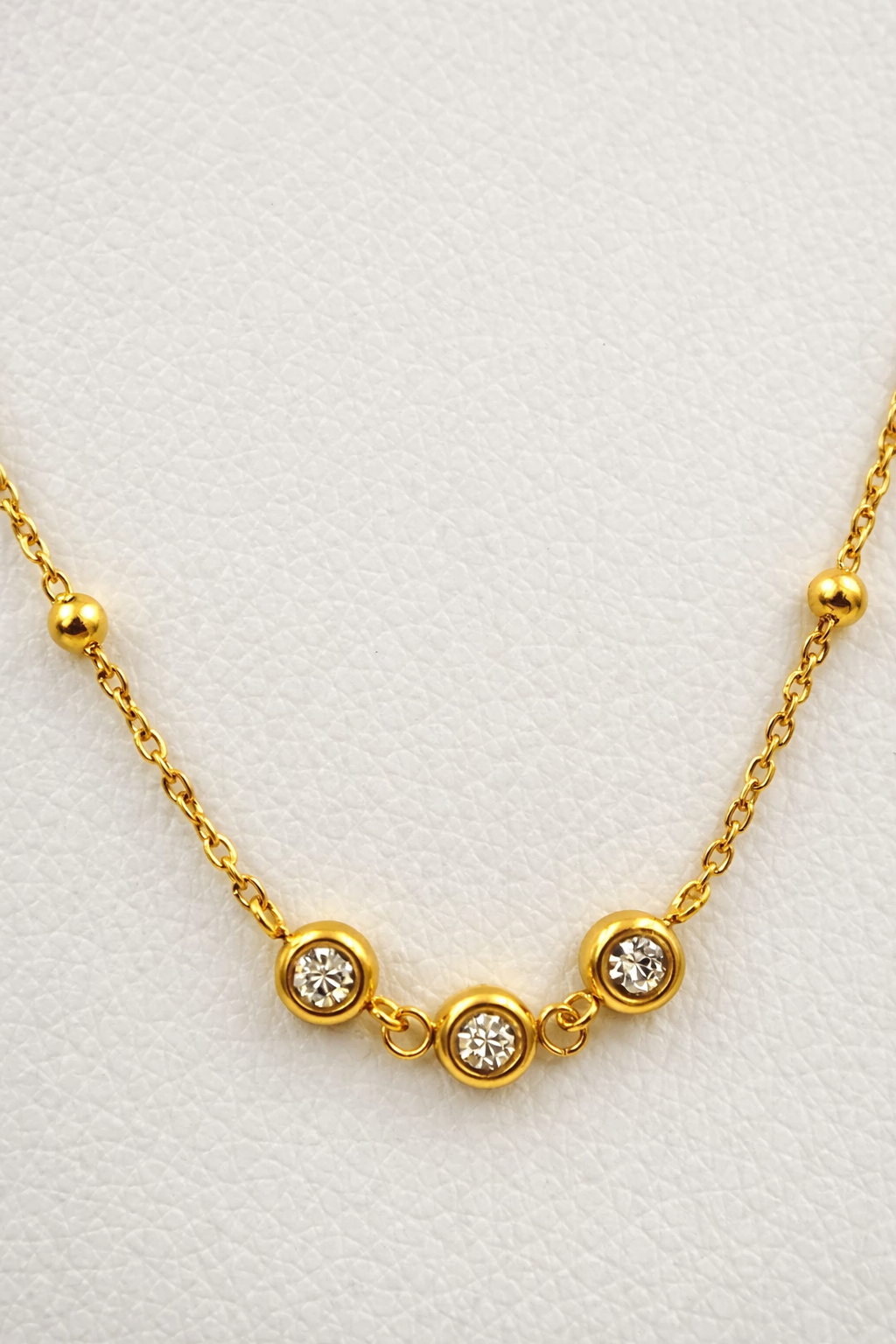 Lunara Crystal Fall Chain Necklace