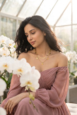 Load image into Gallery viewer, Heart Charm Herringbone Layer Necklace
