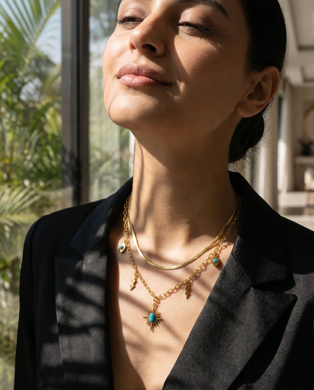 Ruvique Evil Eye Aura Necklace